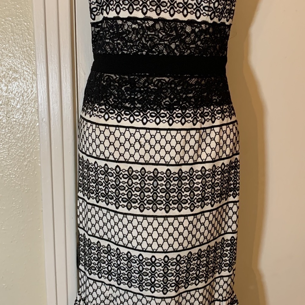 H by Halston Lace Embroidered Mermaid Dress, 2 - Picture 3 of 13